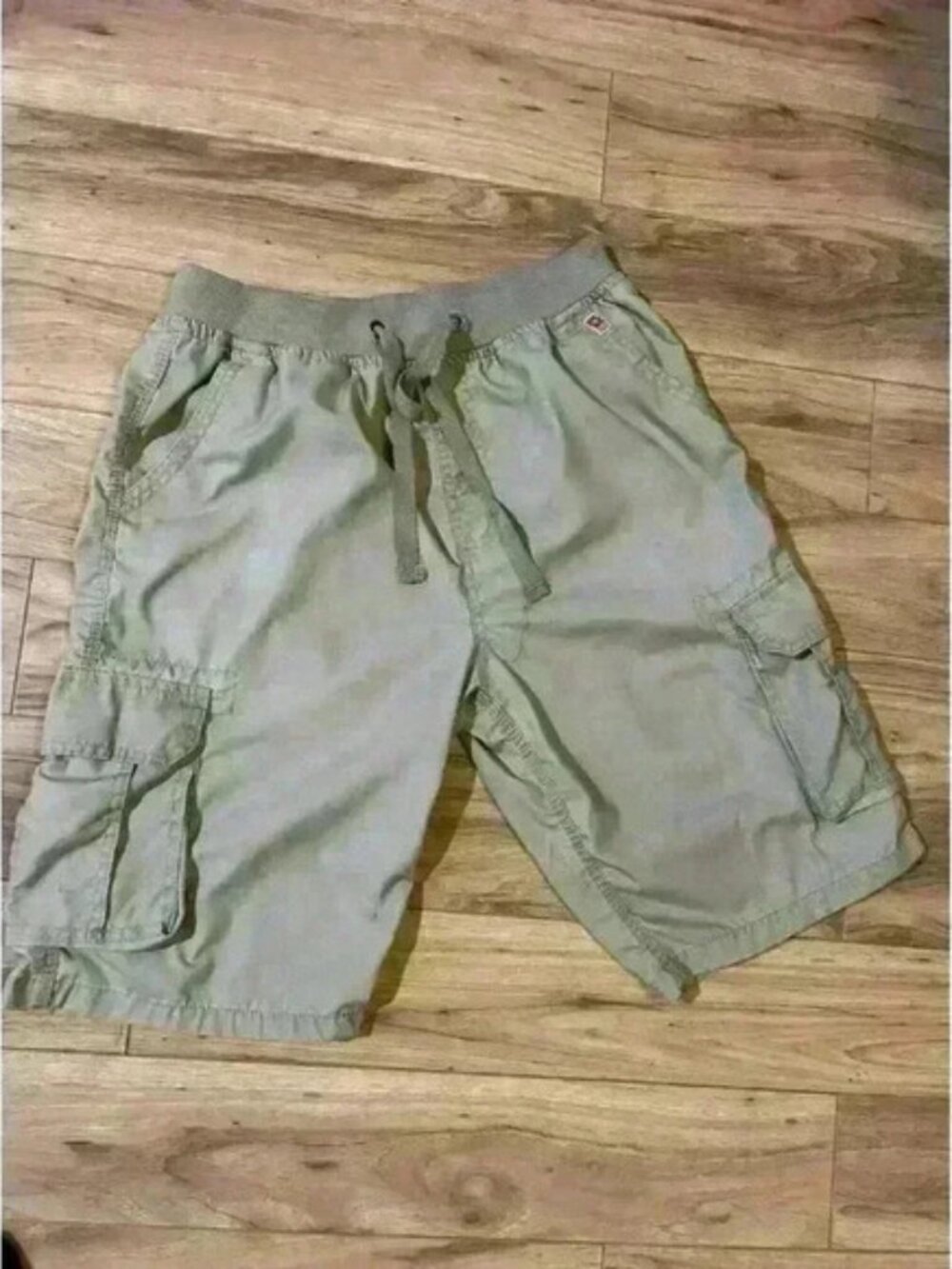 Swiss Cross Cargo Shorts Mens M Beige Original Trailblazer Khaki Hiking Outdoor